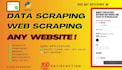 do web scraping, data scraping from any website in python