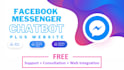 create facebook messenger chatbot website chat bot  manychat web chatbot