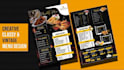 do classy menu design for you
