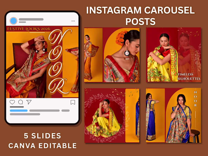 design eye catching instagram carousel posts for brands
