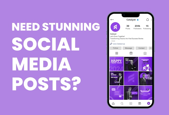 design 30 creative social media post design and ad creative