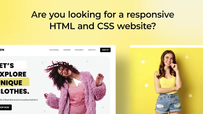 develop a responsive HTML CSS website