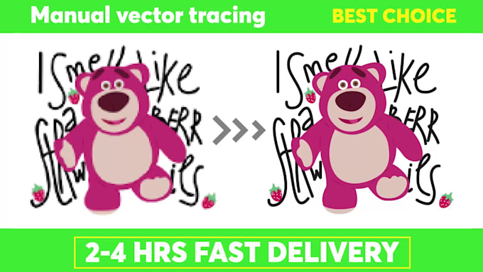 convert your lost logo to vector, manual trace for print ready file