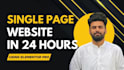 create responsive single page wordpress website in 24 hours