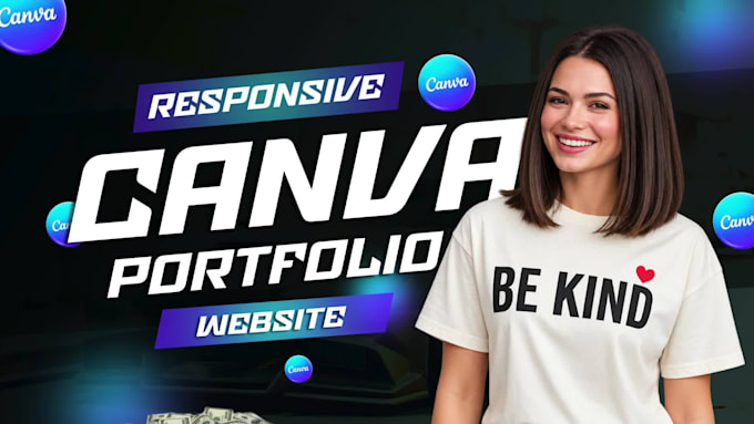 design, redesign stunning canva ugc portfolio website or landing page
