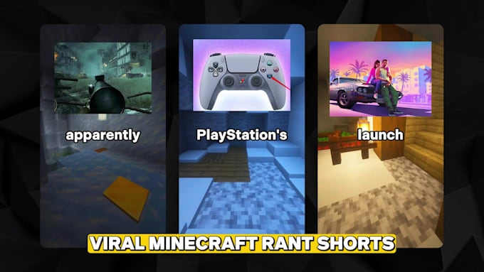 make viral minecraft rant shorts for youtube and tiktok like greylin