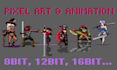 pixel art animation 2d pixel art sprite sheet character game art nsfw animation