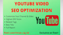 optimize your youtube channel video SEO