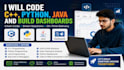 do cpp, python, java assignments and dashboards