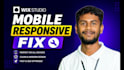 fix wix studio website mobile responsive, fix layout, make mobile friendly