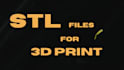 create 3d stl files for 3d print from PDF, sketches, and cad