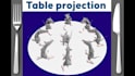an immersive dinner table projection mapping
