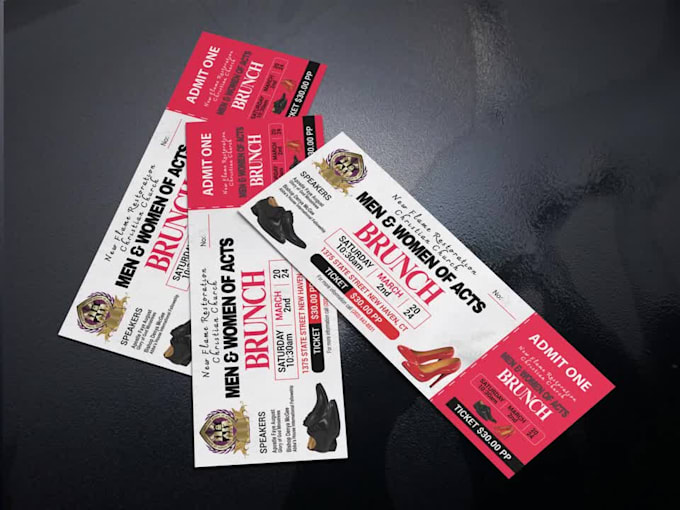 do raffle ticket, event ticket, boarding pass fast delivery