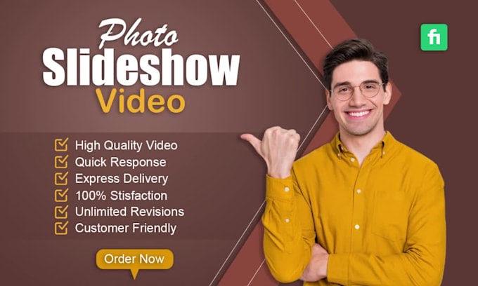 Best Price! I will create photo slideshow, birthday video, wedding slideshow  for $5