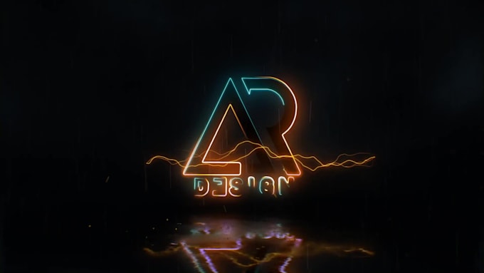 create epic electric lightning logo reveal