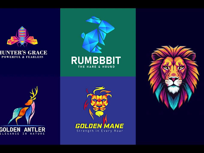 design a premium geometric or polygonal logo
