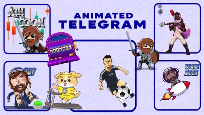 create animated stickers and crypto stickers for telegram