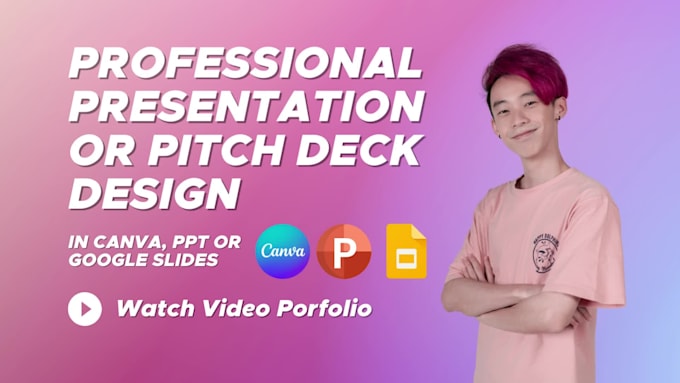 design presentation slide deck pitch for powerpoint canva