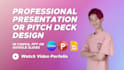 design presentation slide deck pitch for powerpoint canva