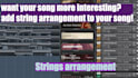 compose strings arrangement for your song or music