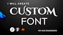 create custom font and otf ttf files for your project
