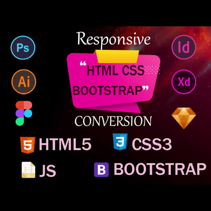 convert PSD to HTML, figma to HTML website