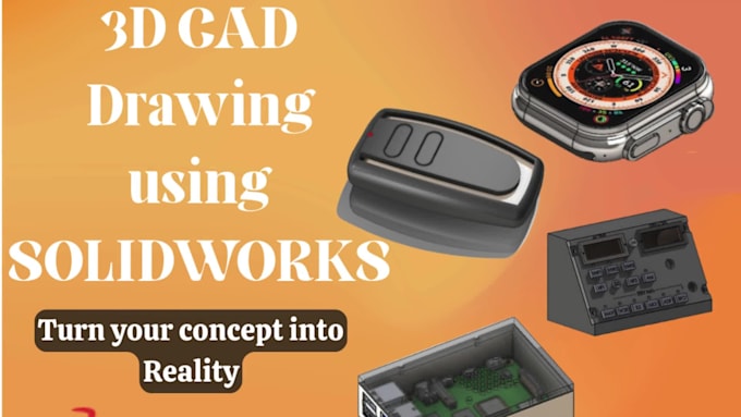 design pcb enclosure, cad design and electronics prototype using solidworks