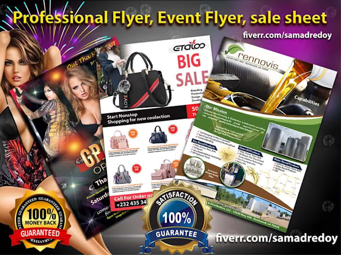 design sale sell sheet, church event flyer, line card 4hrs