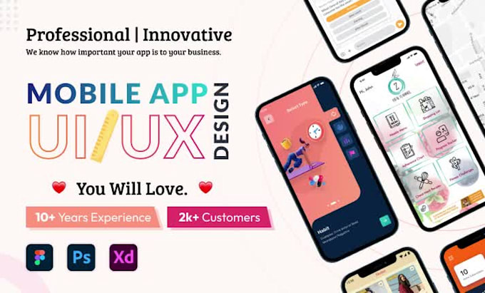 mobile app uiux, app design