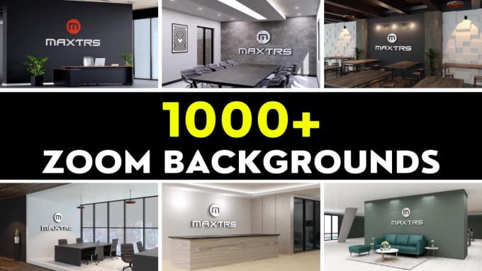 Design 5 corporate zoom virtual backgrounds in 1 hour by Maxtrs | Fiverr
