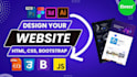 convert figma to HTML, PSD to HTML CSS bootstrap 5 responsive website design