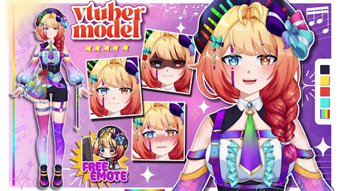 create vtuber model live2d for rigging