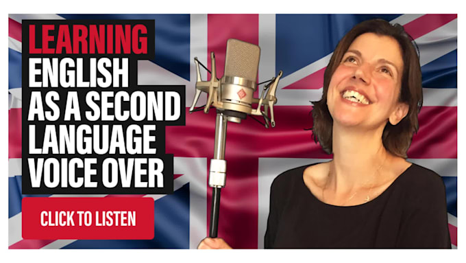 help you learn english as a second language voice over