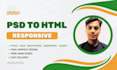 psd to html conversion with responsive bootstrap design