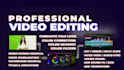 do professional video editing audio mixing vfx visual effects
