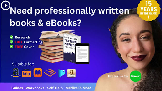 write an amazon ready ebook and paperback