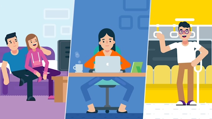 do 2d animation video, explainer and infographic video