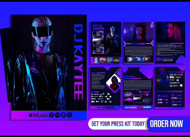 design epk, media kit, press kit, speaker kit, one sheet