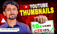 design attractive clickbait amazing youtube thumbnail in 3hr