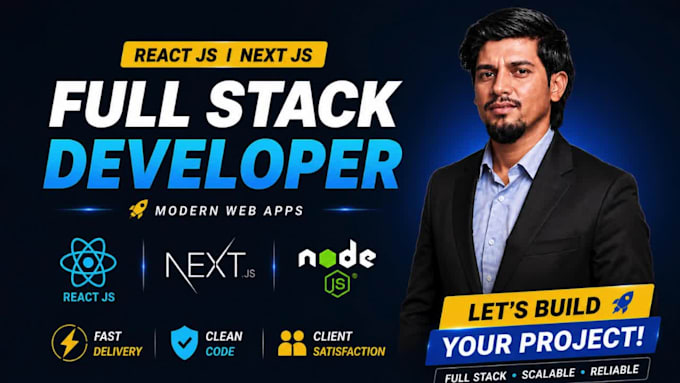 build your custom full stack website as expert react js next js developer