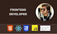 be your front end web developer in react js
