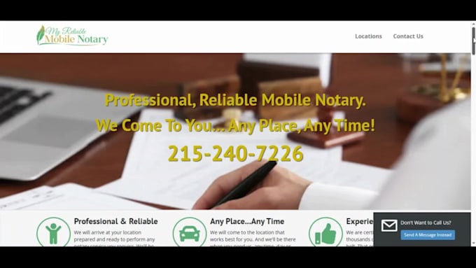 notary website lawyer law firm attorney notary website landing page