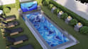 design modern luxury backyard pools and landscape