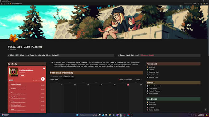 create a custom notion template for productivity, school, or business