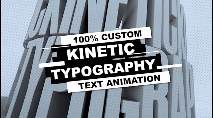 create custom kinetic typography and text animation