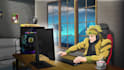 create lofi loop animation anime style