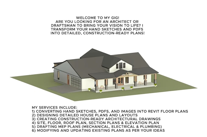 Create accurate 2d and 3d house plans in revit or autocad by Farukh_h ...