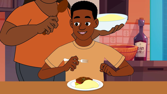create a 2d animation video