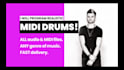 program amazing realistic midi drum beats for your song or track