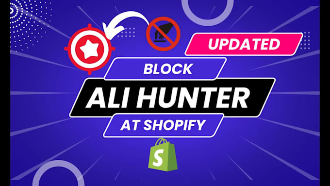 block or remove ali hunter from shopify dropshipping store